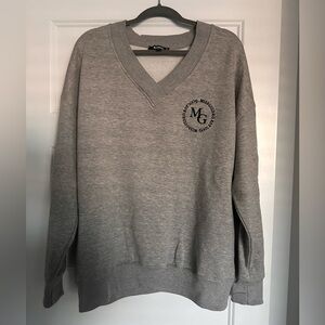 Misguided V-Neck Sweatshirt